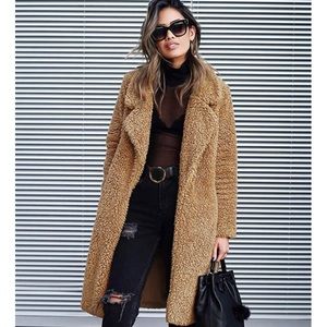 Mint condition fuzzy warm coat